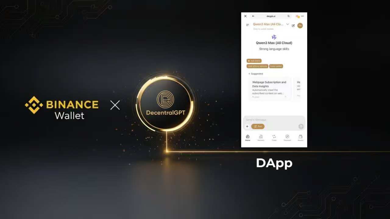 DeGPT integrated into Binance Wallet DApp ecosystem for decentralized AI access